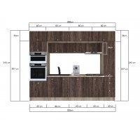 Bucatarie ZONE 300 FRONT PAL K002 / decor 7648